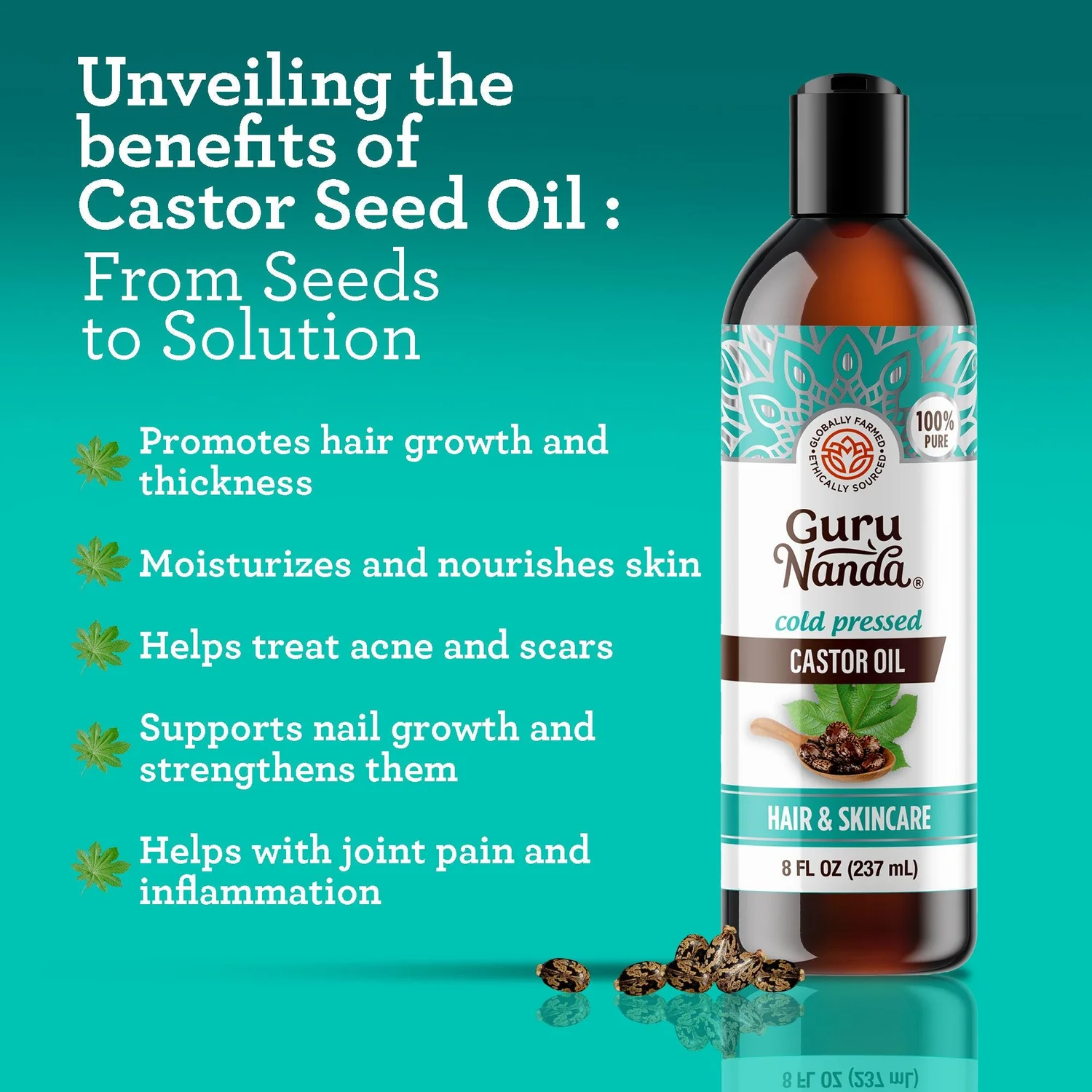 COLD-PRESSED CASTOR OIL - 8 OZ_1