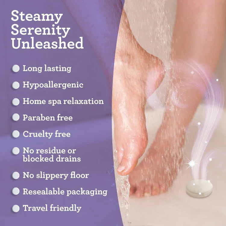 RELAX LAVENDER SHOWER STEAMERS - INDIVIDUALLY WRAPPED - 10 COUNT_3