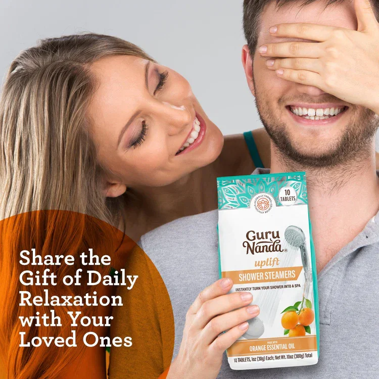 UPLIFT ORANGE SHOWER STEAMERS - INDIVIDUALLY WRAPPED - 10 COUNT_4