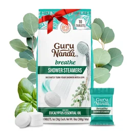 BREATHE EUCALYPTUS SHOWER STEAMERS - INDIVIDUALLY WRAPPED - 10 COUNT