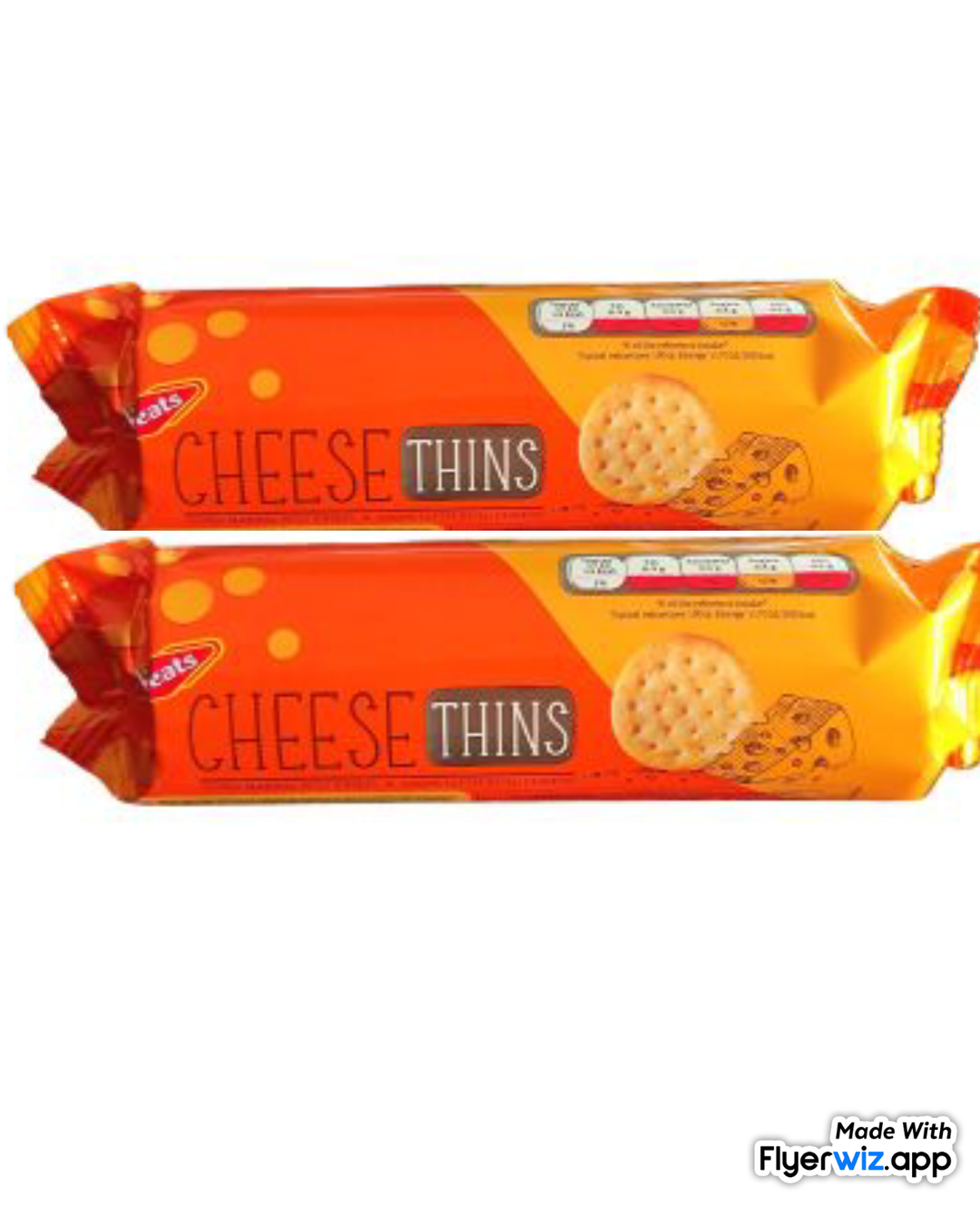 T/T Cheese Thins 100g×12