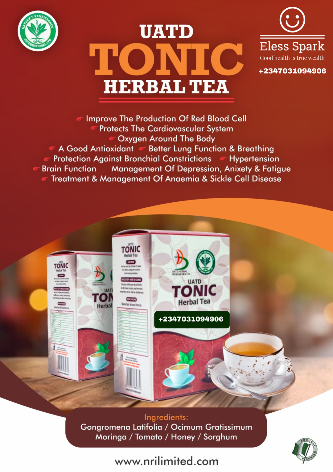 Tonic herbal tea