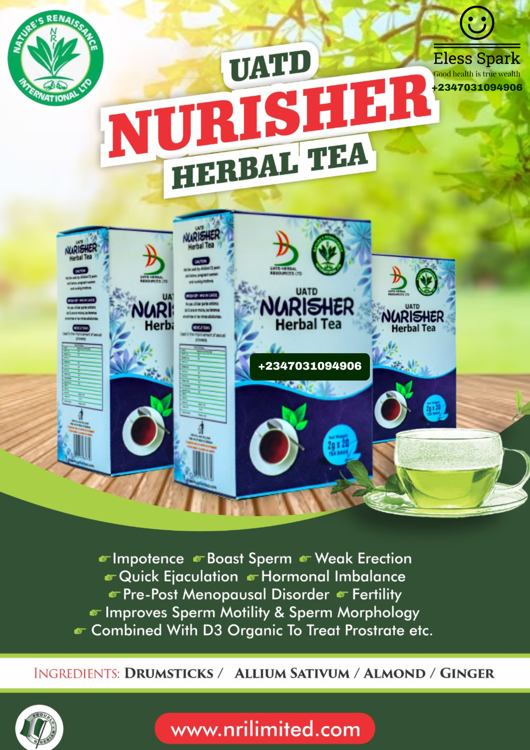 Nurisher herbal tea