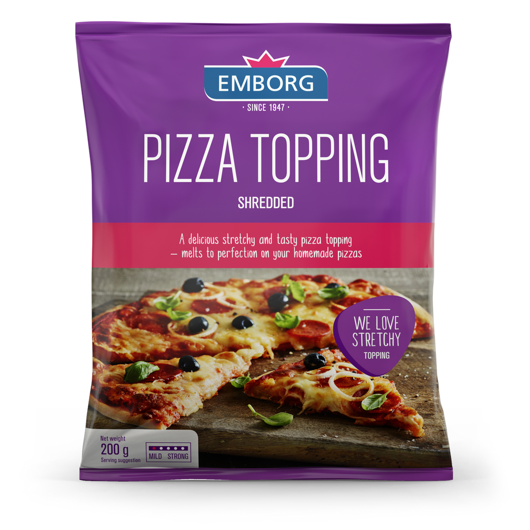 Emborg Shredded Pizza Topping 200g 