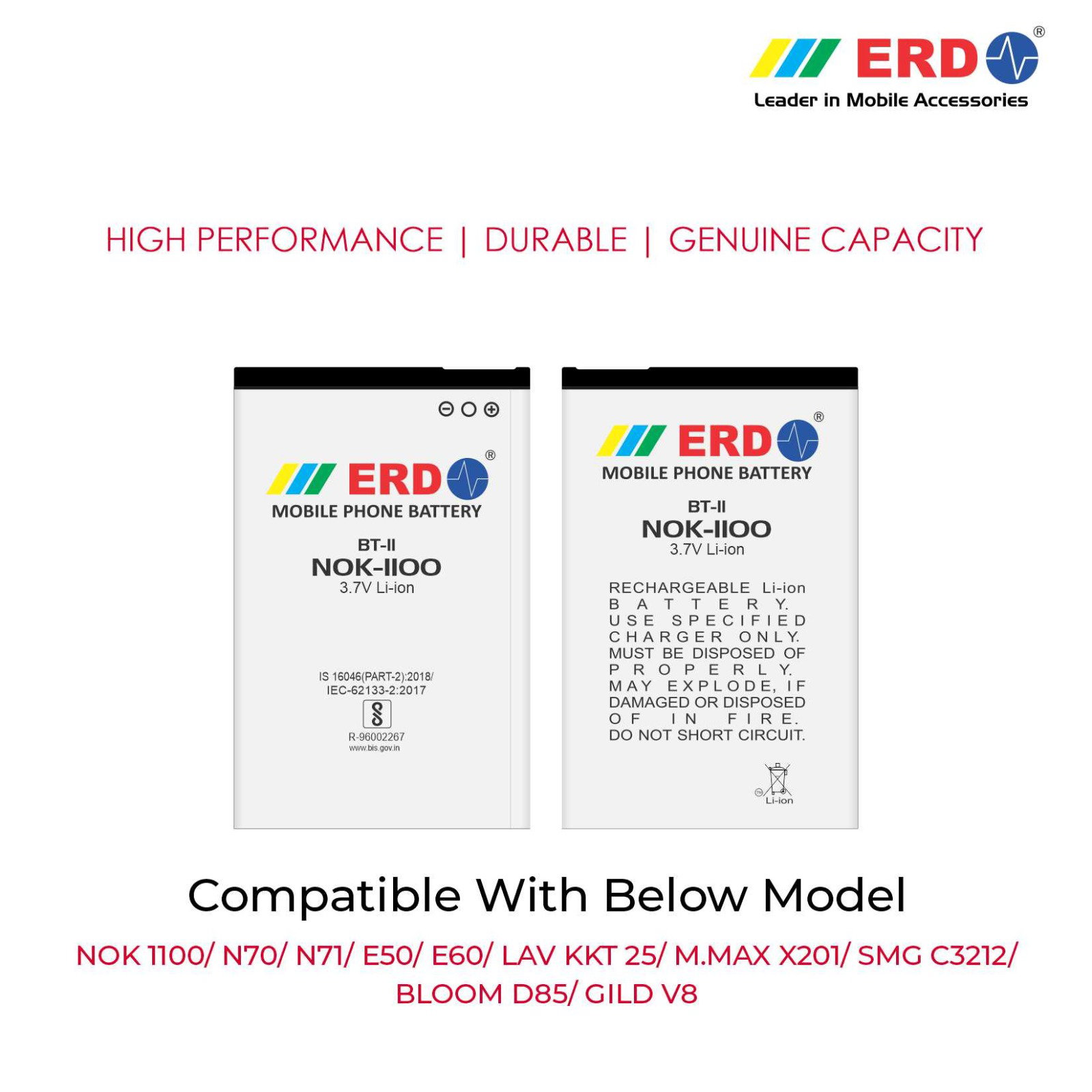 ERD BT-11 NOK-1100 LI-ION Mobile Battery_0