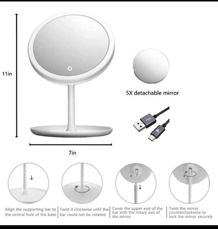 Chargeable Makeup Light Mirror_3