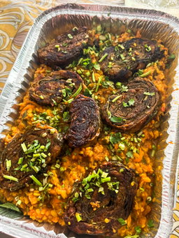 Magh ni Dhal with Vegetables and Pateria 