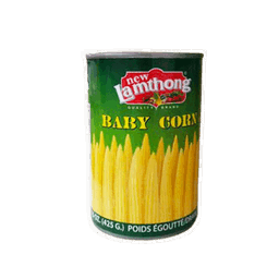 New Lamthong Baby Corn in Brine - Cut 425g