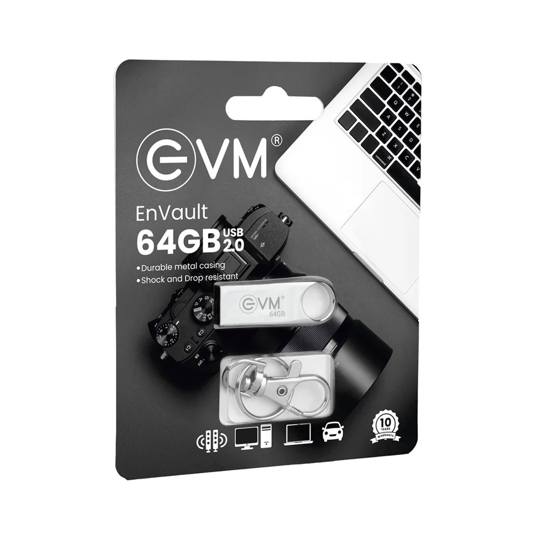 EVM 64GB EnVault USB2.0 EVM PDV/64GB Pendrive With GST Bill_0