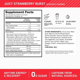 ON AMINO ENERGY 30 SERV
JUICY STRAWBERRY BURST