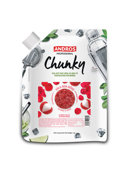 Andros Lychee & Rose Chunky 1kg 