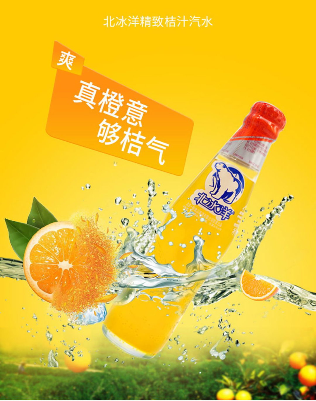 北冰洋桔汁汽水(玻璃瓶装)