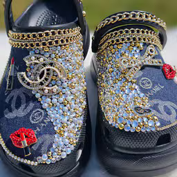 Original Silver Crocs Shoes