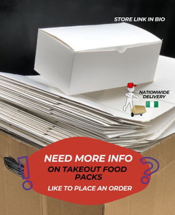 QUICK SERVICE TAKEOUT BOXES - PLAIN WHITE 