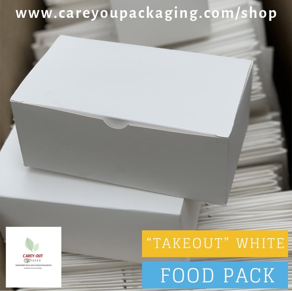 QUICK SERVICE TAKEOUT BOXES - PLAIN WHITE _9