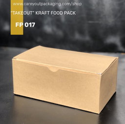 QUICK SERVICE TAKEOUT BOXES - PLAIN BROWN 