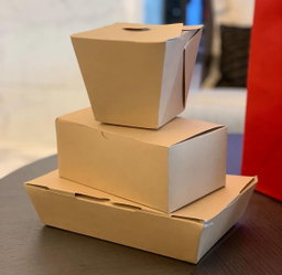 QUICK SERVICE TAKEOUT BOXES - PLAIN BROWN 
