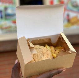 QUICK SERVICE TAKEOUT BOXES - PLAIN BROWN 