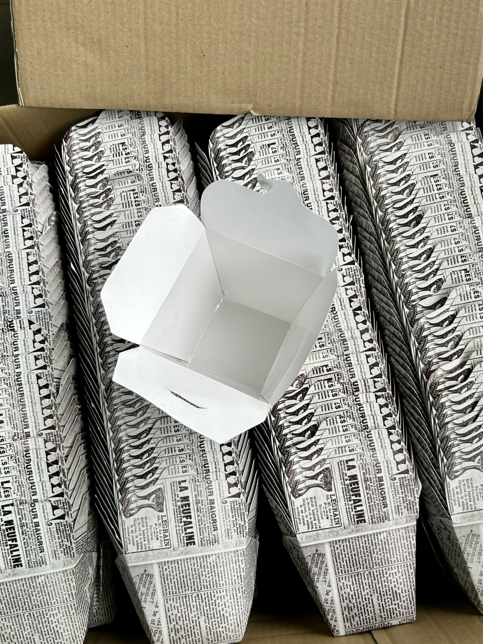 CHINESE TAKEOUT PAILS - RETRO NEWSPAPER PRINTS  - 946ml (32oz)_4