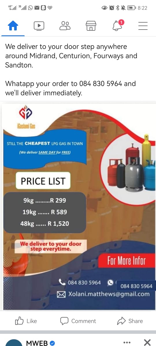 9kg - Gas Refill/Exchange _0