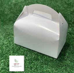 TAKEOUT GABLE BOXES - PLAIN WHITE 