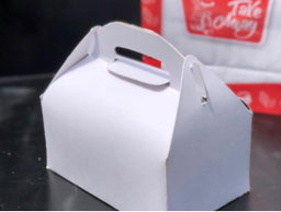 TAKEOUT GABLE BOXES - PLAIN WHITE 