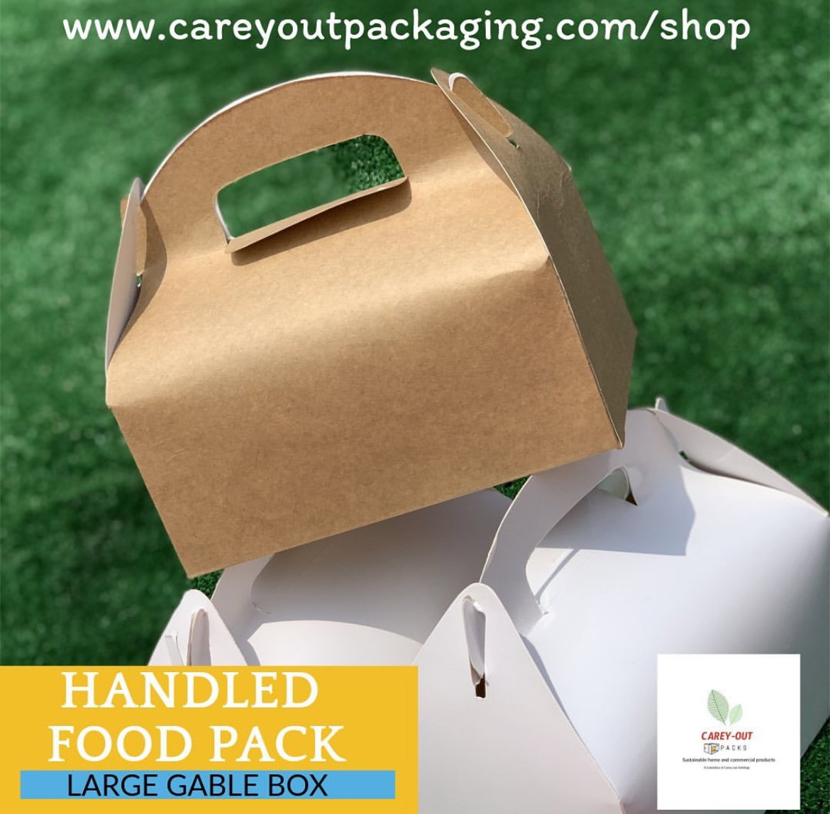 TAKEOUT GABLE BOXES - PLAIN BROWN - _5