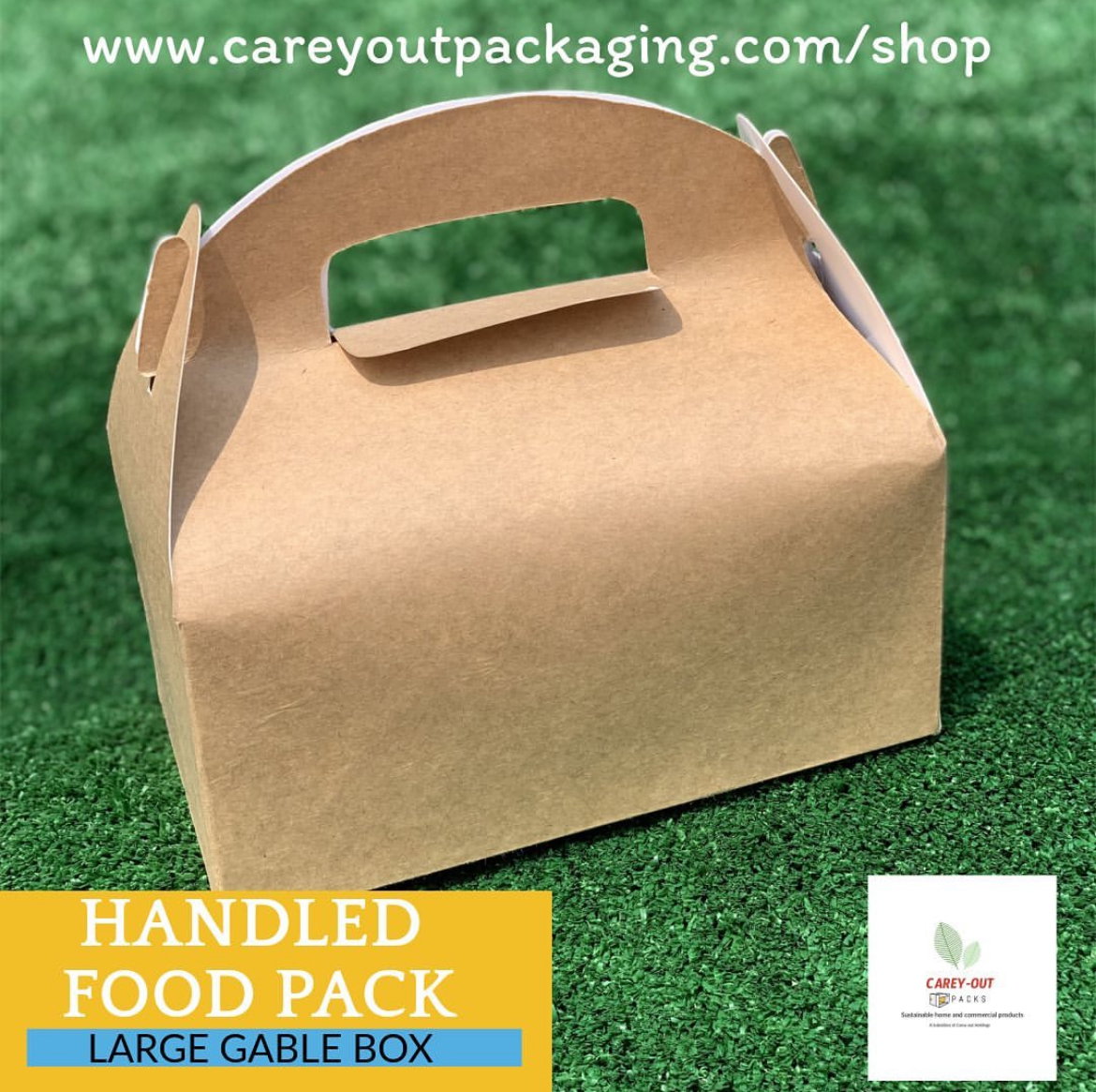 TAKEOUT GABLE BOXES - PLAIN BROWN - _7