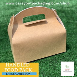 TAKEOUT GABLE BOXES - PLAIN BROWN - 