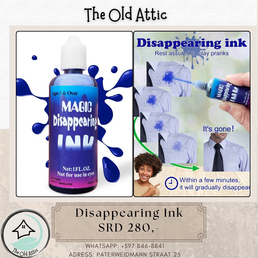 Disappearing ink