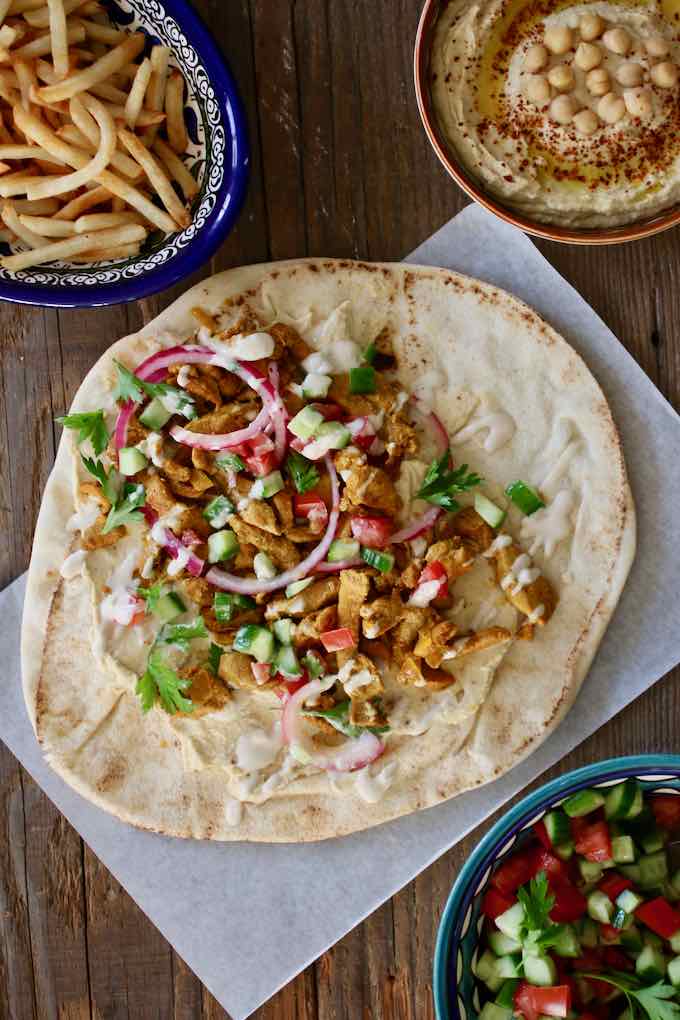 Plat chawarma viande _0