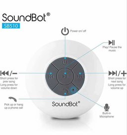 Bluetooth Waterproof Shower Speaker