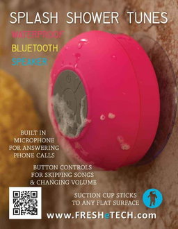 Bluetooth Waterproof Shower Speaker