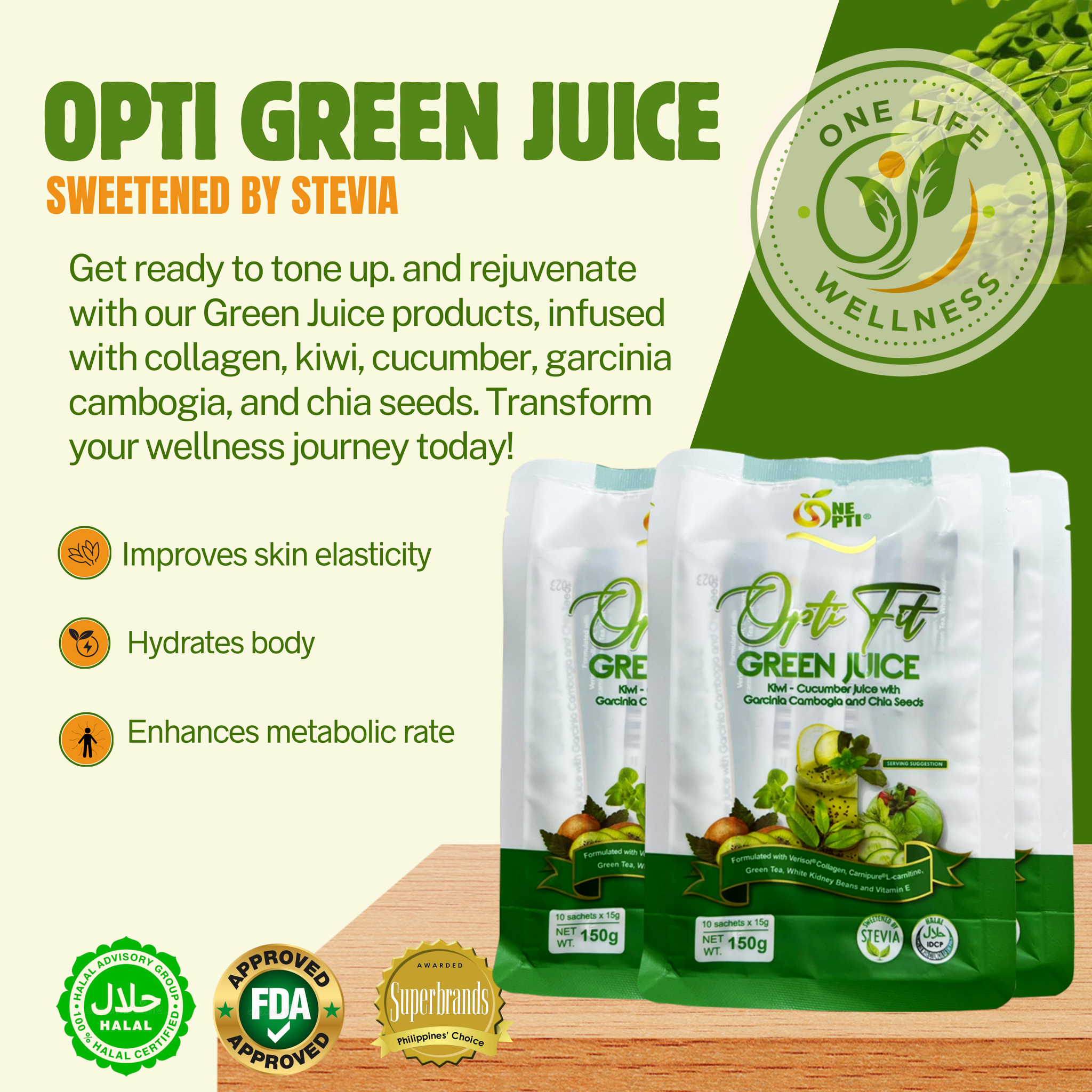 Opti Fit Green Juice 130g_0
