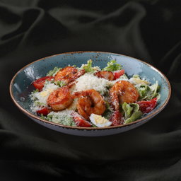 Caesar with shrimps