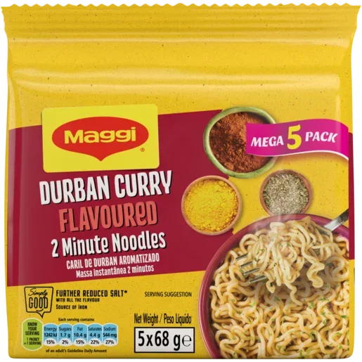 Maggi Durban Curry Flavoured 2 Minute Noodles