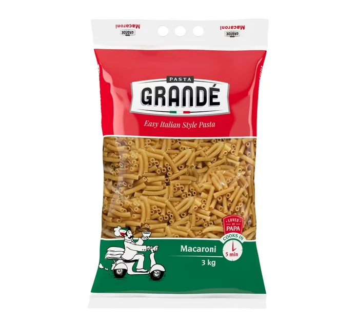 Pasta Grande Macaroni (1 x 3kg)