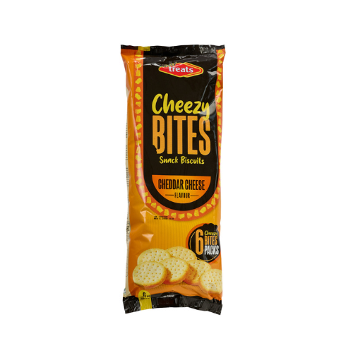 TASTY TREATS CHEZZY BITES 6 PACK CHEDDAR 30GR.