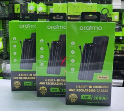 Oraimo 20000mAh avec 4 cordons 