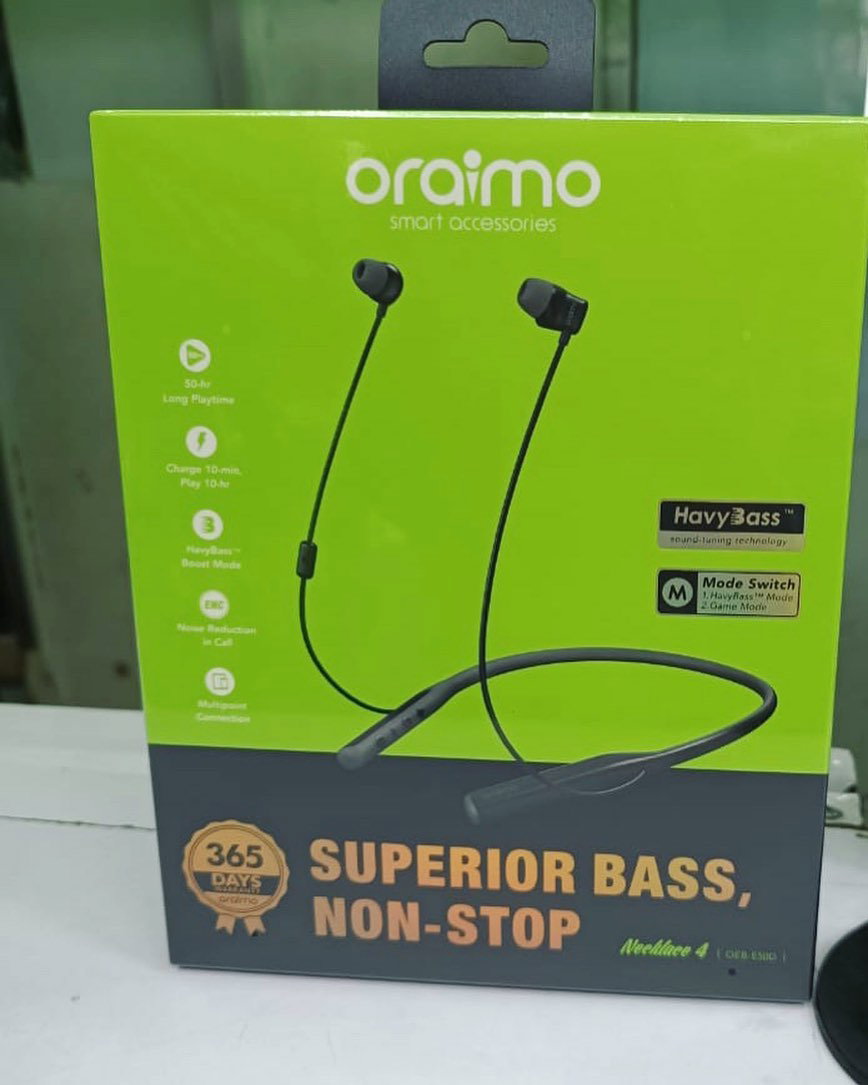 Oraimo Necklace 4 Noir