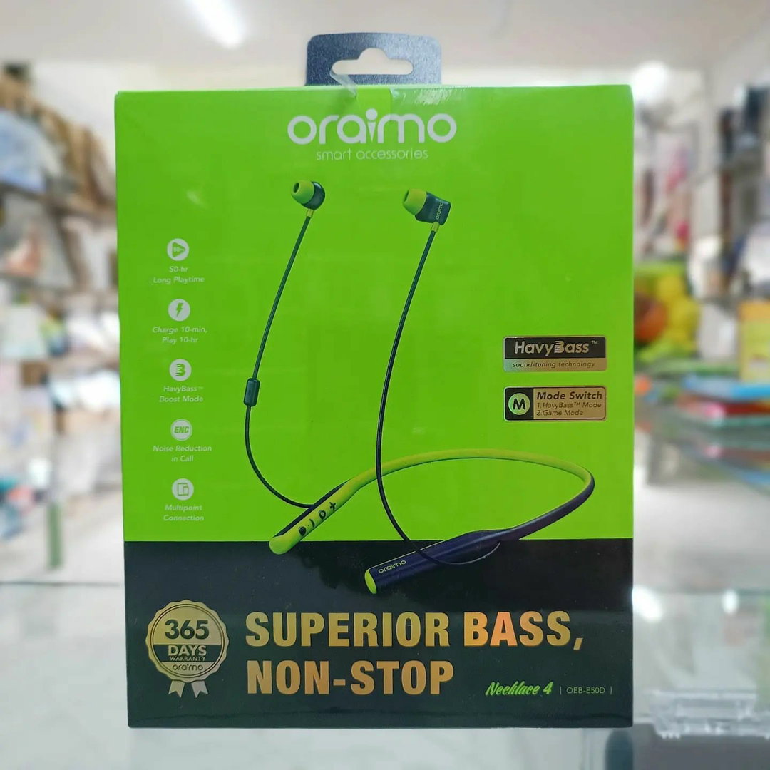 Oraimo Necklace 4 Vert citron