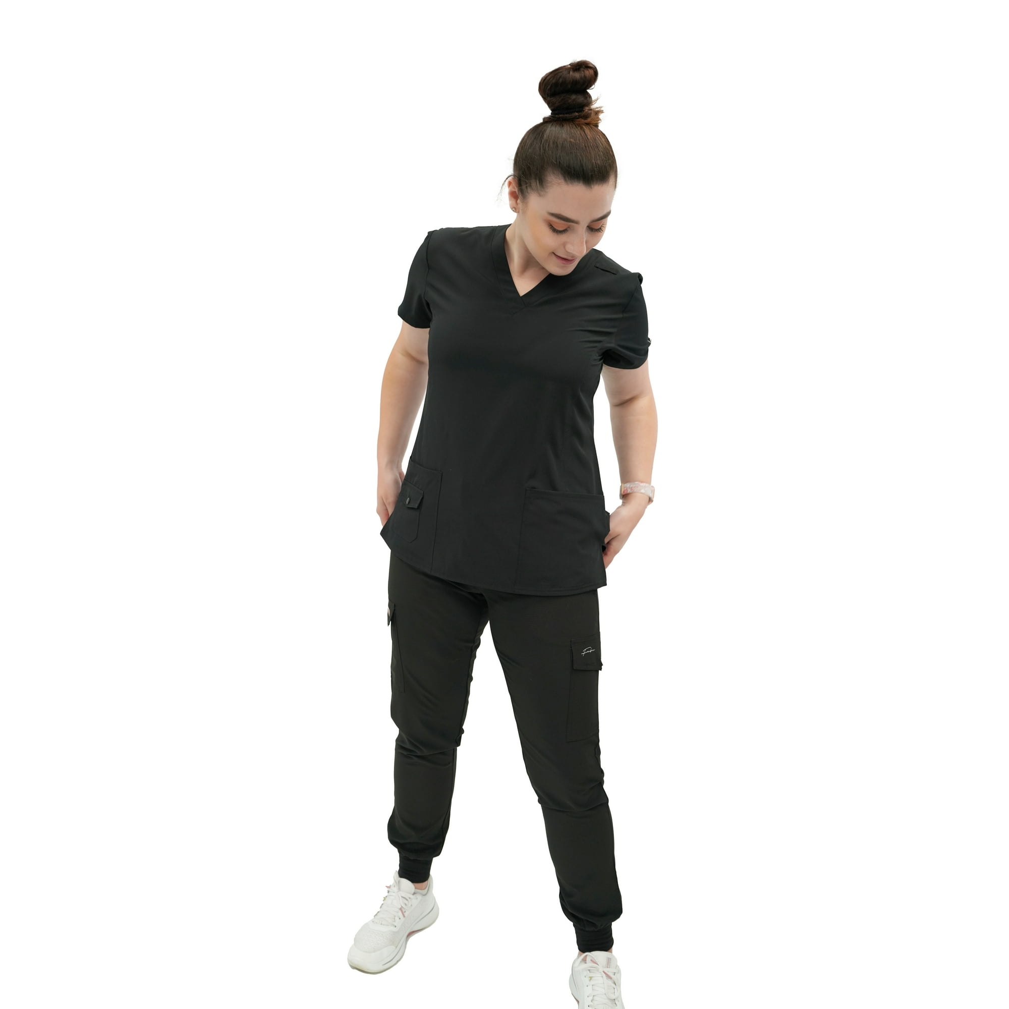 BLACK SCRUB TOP_1