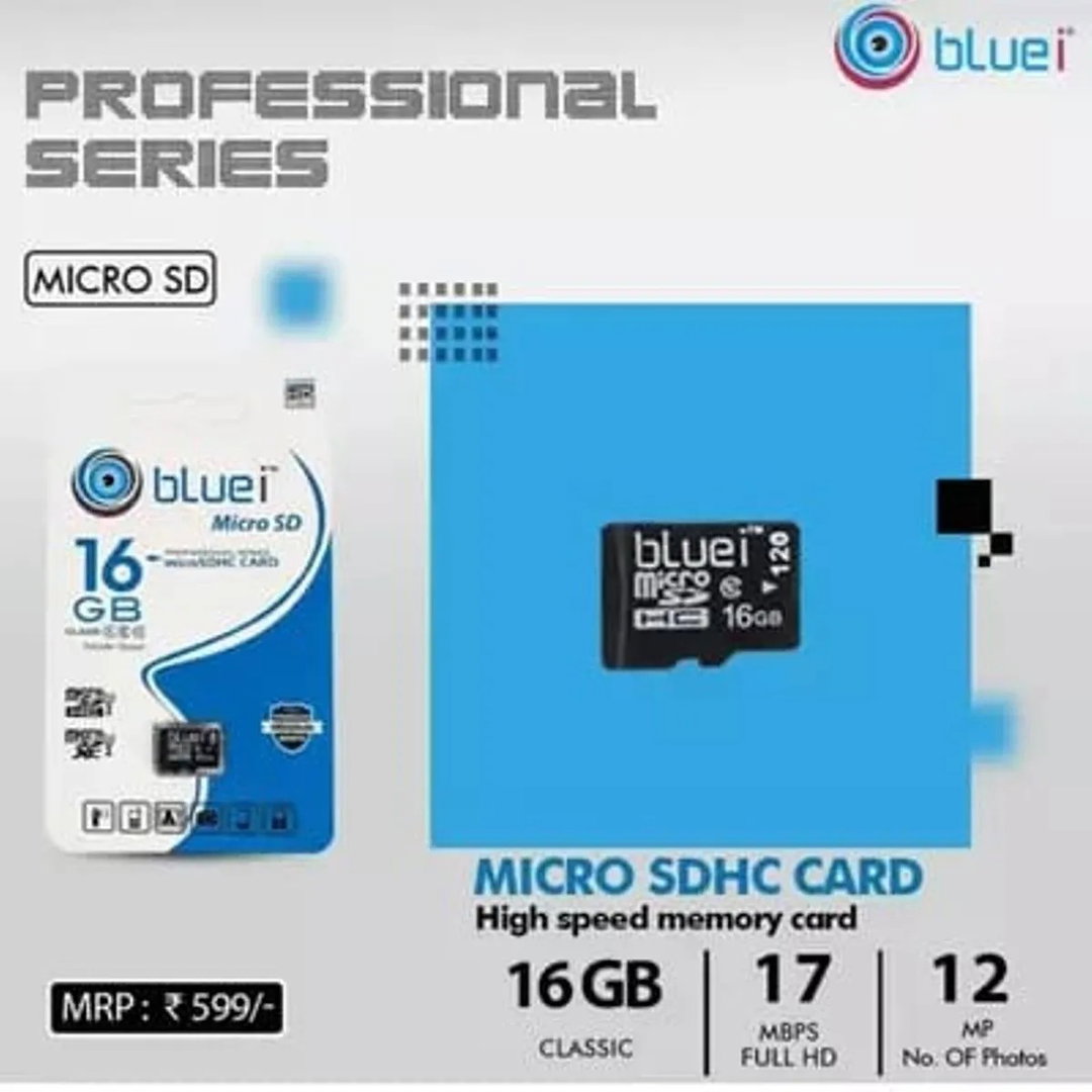 Bluei 16 GB Memory Card With Warranty