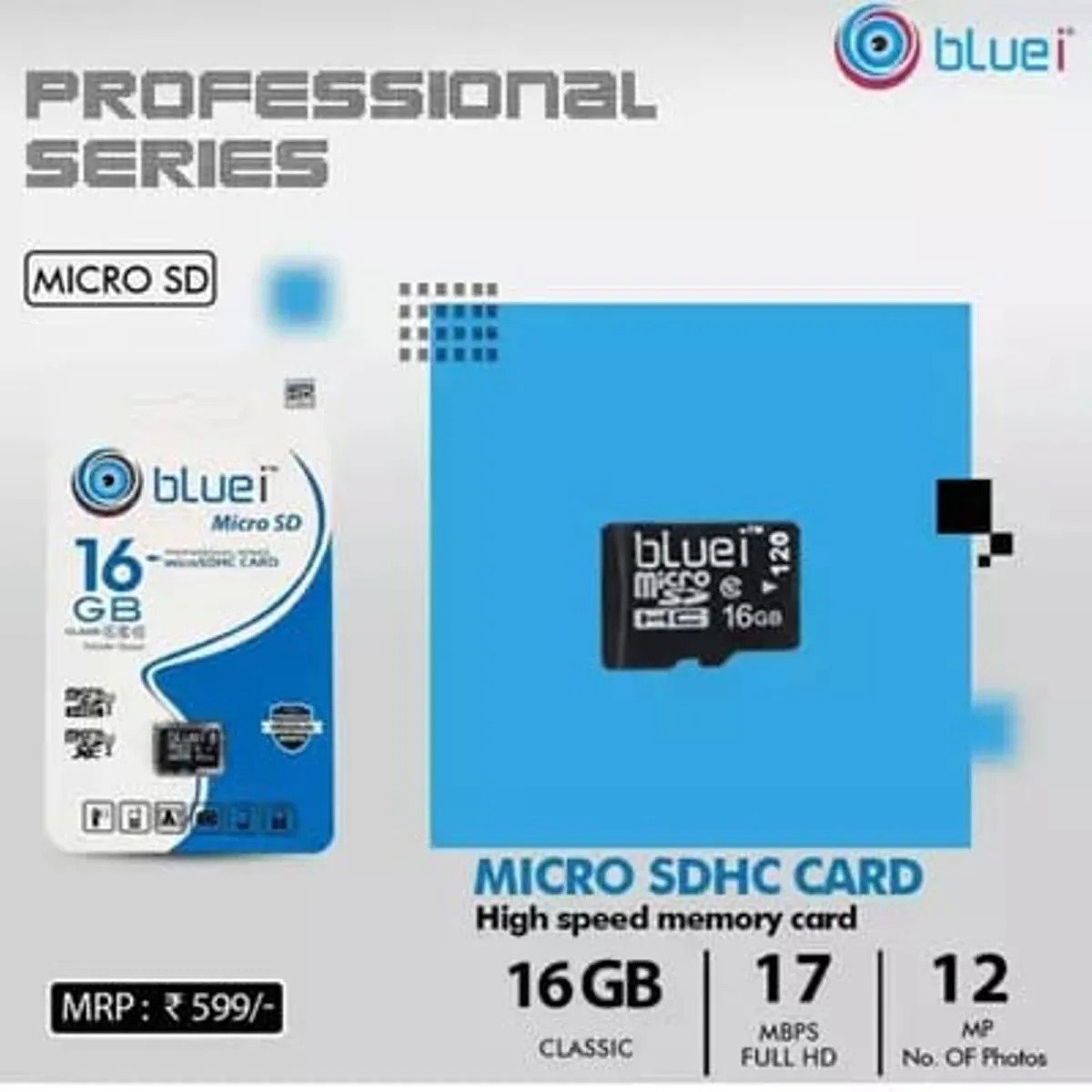 Bluei 16 GB Memory Card With Warranty_0