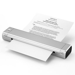 Bluetooth Wireless Handheld Portable Thermal Printer(Silver A4 Version)
