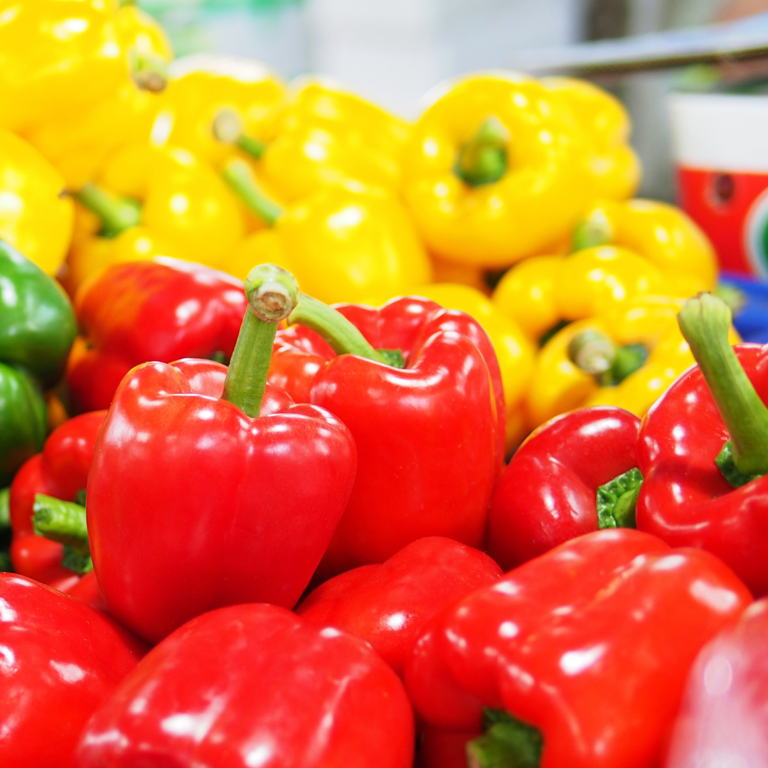 Red and Yellow Bell Peppers 