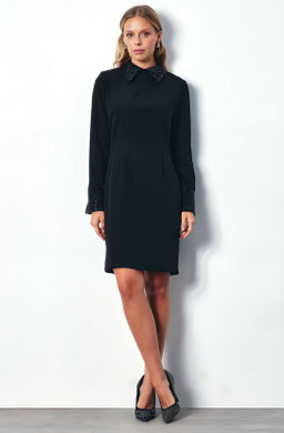 Sequin Collar Dress