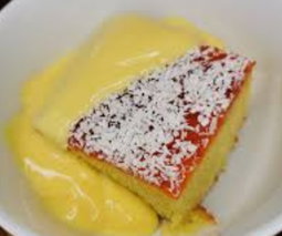 Jam & Coconut Sponge 