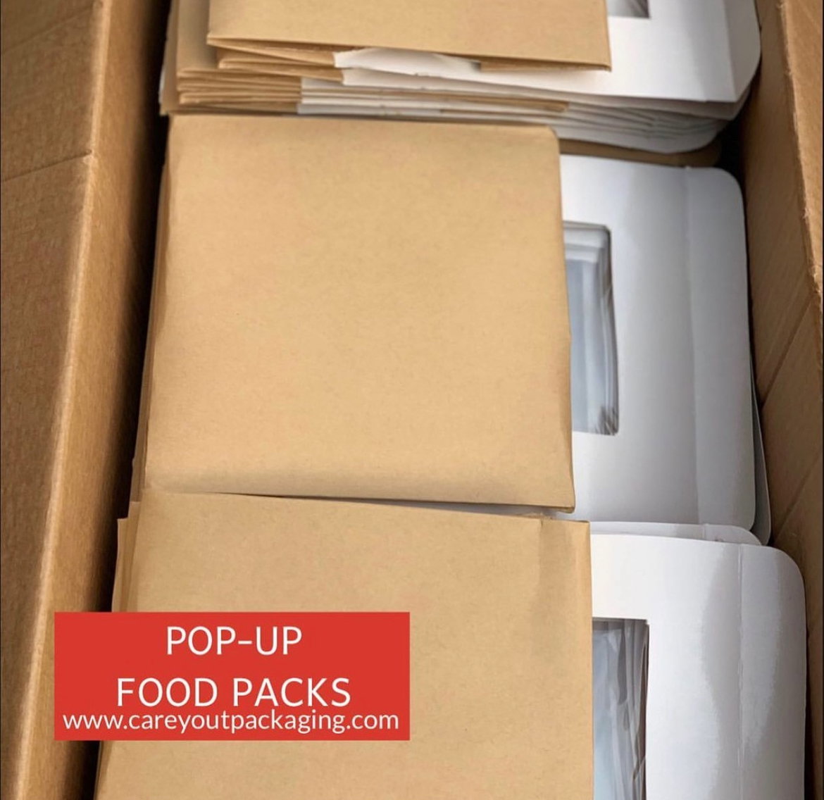 PLAIN KRAFT BROWN “ER” TAKEOUT BOXES - 8” x 8” x 3.5” / WINDOWED & NON WINDOWED _6