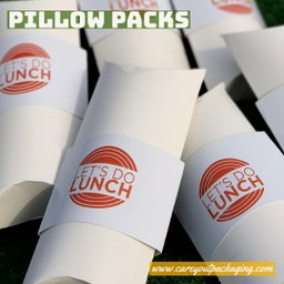SHAWARMA PILLOW PACKS - WHITE - CLOSED TOP ( NON WINDOWED)